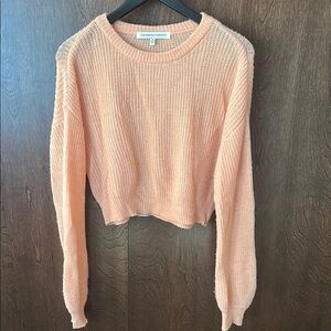 Cupcakes and Cashmere Peach Knit Sweater